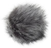 3 Pack - Pepperell Braiding Faux Fur Pom With Loop-Grey Wolf - FFPALL-46