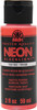 FolkArt Neon Acrylic Paint 2oz-Red - FANEON-7225 - 028995072253