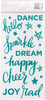 3 Pack Shimelle Glitter Girl Thickers Stickers 5.5"X11" 58/Pkg-Sparkle/Phrases/Foam/Teal Glitter 343660