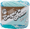 Lily Sugar'n Cream Yarn - Scrub Off-Spring Blue - 102090-90016 - 057355446786