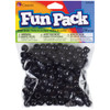 6 Pack Cousin Fun Pack Acrylic Pony Beads 250/Pkg-Black CCPONY-34135 - 016321083097