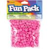 6 Pack Cousin Fun Pack Acrylic Pony Beads 250/Pkg-Pink CCPONY-34107 - 016321082809