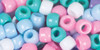 3 Pack - CousinDIY Fun Pack Acrylic Pony Beads 700/Pkg-Pastel - A50026MZ-34139