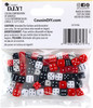 6 Pack - CousinDIY Fun Pack Acrylic Dice Beads 8mm To 10mm 62/Pkg-Assorted Colors - 34734106