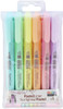 Uchida Pastel Liner Highlighter 6/Pkg-Assorted Colors - 8000-6P