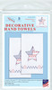 2 Pack Jack Dempsey Stamped Decorative Hand Towel Pair 17"X28"-Independence Day 320 874 - 013155028744
