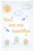 2 Pack Jack Dempsey Stamped White Quilt Crib Top 40"X60"-You Are My Sunshine 4060 925