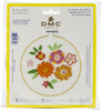 3 Pack - DMC Stitch Kit 6" Diameter-Japanese Flowers (14 Count) - BKL-1913 - 077540987528