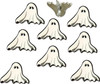 Eyelet Outlet Shape Brads 12/Pkg-Ghost - QBRD2-138 Eyelet Outlet Shape Brads 12/Pkg-Ghost - QBRD2-138