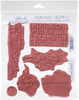 Tim Holtz Cling Stamps 7"X8.5"-Grunged - CMS-402 Tim Holtz Cling Stamps 7"X8.5"-Grunged - CMS-402