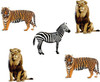 Eyelet Outlet Shape Brads 12/Pkg-Zebra, Lion & Tiger - QBRD2-111 Eyelet Outlet Shape Brads 12/Pkg-Zebra, Lion & Tiger - QBRD2-111