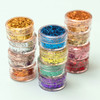 American Crafts Color Pour Magic Foil Flakes 1oz 6/Pkg-Warm - 359813