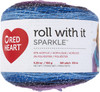Red Heart Roll With It Sparkle Yarn-Amethyst - E898-7001 - 073650047183