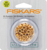 Fiskars Lia Griffith Eyelets 50/Pkg-Gold - 1977001 - 020335901681