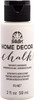 FolkArt Home Decor Chalk Paint 2oz-White Adirondack - HDCHALK2-5936 - 028995059360