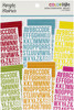 Simple Stories Color Vibe Alpha Sticker Book 12/Sheets-Brights, 1758/Pkg - CVS13423 - 812247025865