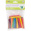 6 Pack Krafty Kids Mini Craft Sticks-Colored 2.6"X.4" 120/Pkg CW495 - 775749149715