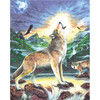 Royal & Langnickel Color Pencil By Number Kit 8.75"X11.75"-Wolf At Night CPBNK-11