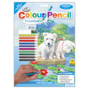 Royal & Langnickel Color Pencil By Number Kit 8.75"X11.75"-Westie Pups - CPBNK-8 - 090672057082