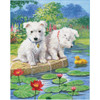 Royal & Langnickel Color Pencil By Number Kit 8.75"X11.75"-Westie Pups - CPBNK-8