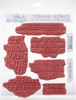 Tim Holtz Cling Stamps 7"X8.5"-Faded Type CMS-397