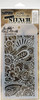 Tim Holtz Layered Stencil 4.125"X8.5"-Doodle Art 1 -Layered - THS-141 - 787790630616