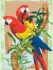 Royal & Langnickel(R) Small Paint By Number Kit 8.75"X11.75"-Bamboo & Parrots - PJS-38