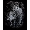 Royal & Langnickel(R) Silver Foil Engraving Art Kit 8"X10"-Wolves In The Trees SILVFL-23