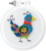 3 Pack - Design Works Punch Needle Kit 3.5" Round-Bird - DW225