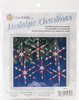 2 Pack - Solid Oak Nostalgic Christmas Beaded Crystal Ornament Kit-Ruby Snowflakes - NCHBOK-002 - 845227048561