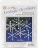 2 Pack - Solid Oak Nostalgic Christmas Beaded Crystal Ornament Kit-Blue Snowflakes Makes 6 - NCHBOK-004 - 845227048585