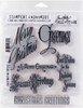 Tim Holtz Cling Stamps 7"X8.5"-Christmastime CMS-352 - 752830093560
