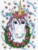Design Works Counted Cross Stitch Kit 5"X7"-Unicorn (14 Count) DW3366