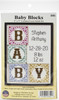 Design Works Counted Cross Stitch Kit 5"X7"-Baby Blocks Birth Record (14 Count) - DW3351 - 021465033518
