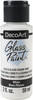 DecoArt Glass Paint 2oz-White DGP2OZ-01 - 766218123336