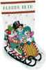 Design Works Counted Cross Stitch Stocking Kit 17" Long-Snow Sledding (14 Count) DW5924