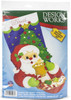Design Works Felt Stocking Applique Kit 18" Long-Cocoa & Cookies - DW5261 - 021465052618