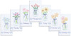 Jack Dempsey Stamped Decorative Hand Towels 17"x28" 7/Pkg-Mason Jar Bouquets 340 664