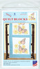 Jack Dempsey Stamped White Quilt Blocks 18"X18" 6/Pkg-Butterflies 732 696 - 013155476965