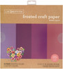 Lia Griffith Frosted Craft Tissue Paper 12"X12" 20/Pkg-Berry-Purples PLG41103 - 084001411034