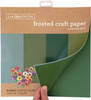 Lia Griffith Frosted Craft Tissue Paper 12"X12" 20/Pkg-Conifer-Blues PLG41106