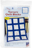 Jack Dempsey Stamped White Nursery Quilt Blocks 9"X9" 12/Pkg-Dinosaurs - 300 922 - 013155159226