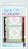 Jack Dempsey Stamped White Quilt Blocks 18"X18" 6/Pkg-Tulips 732 661 - 013155476613