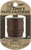 Pepperell Crafts Tony's Faux Leather Lacing 1/8"X50ft-Brown FLRPL-02 - 725879140175