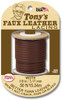 Pepperell Crafts Tony's Faux Leather Lacing 1/8"X50ft-Brown - FLRPL-02