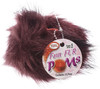 Pepperell Braiding Faux Fur Pom With Loop-Burgundy - FFPALL-19 - 725879847548