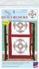 Jack Dempsey Stamped White Quilt Blocks 18"X18" 6/Pkg-Circle Of Roses 732 698 - 013155476989