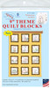 Jack Dempsey Themed Stamped White Quilt Blocks 9"X9" 12/Pkg-Wilderness Animals 737 884 - 013155528848