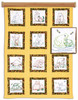 Jack Dempsey Themed Stamped White Quilt Blocks 9"X9" 12/Pkg-Wilderness Animals 737 884