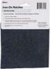 Allary Iron On Patching Fabric -Blue Denim, 21"X5" 373A